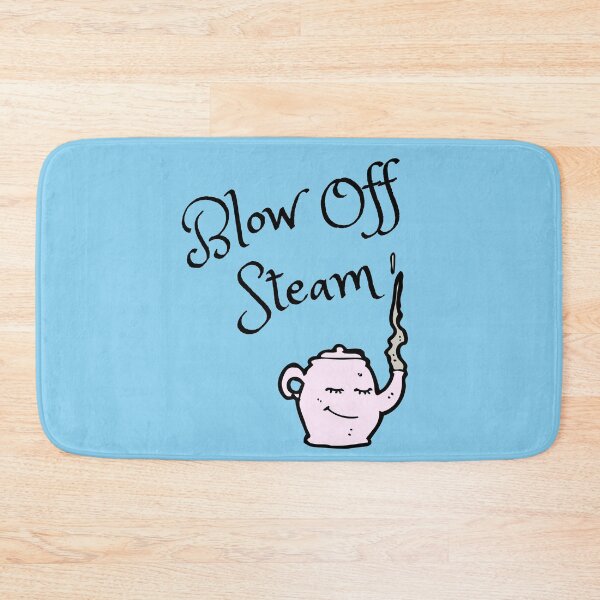 Item preview, Blow Off Steam design on baby blue background designed and sold by Amalzaki.