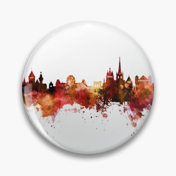 Item preview, Lausanne Switzerland Skyline designed and sold by ArtPrints.