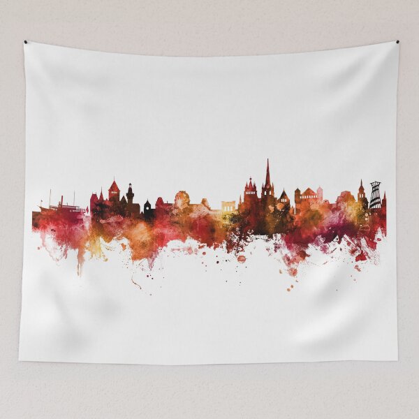 Item preview, Lausanne Switzerland Skyline designed and sold by ArtPrints.