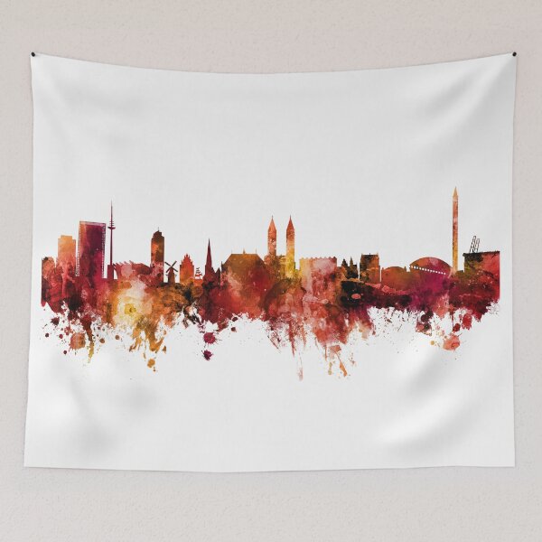 Artikelvorschau, Bremen Germany Skyline entworfen und verkauft von ArtPrints.