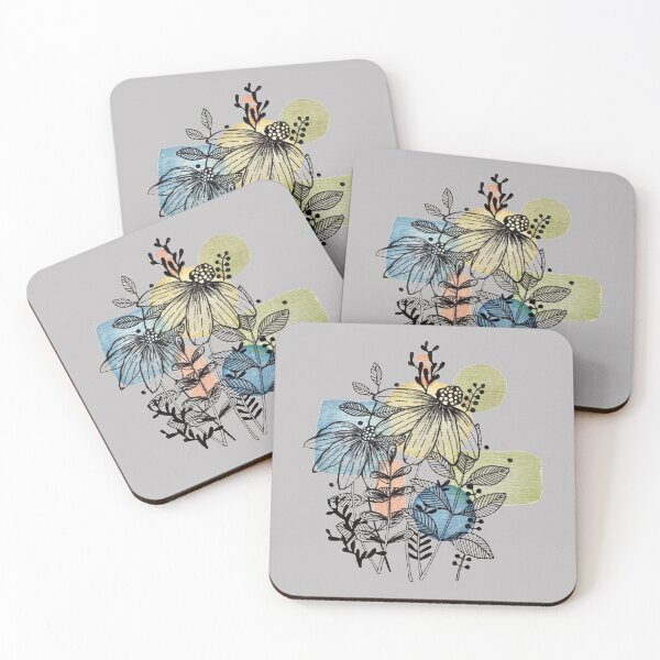 Item preview, Daisy Flowers And Leaves Doodle Art  designed and sold by Oirabot.