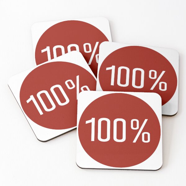 Item preview, 100% in red circle designed and sold by ALINNAN789.