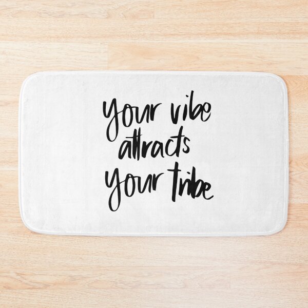 Item preview, Your vibe attracts your tribe inspiration quote designed and sold by Paula Barriga.