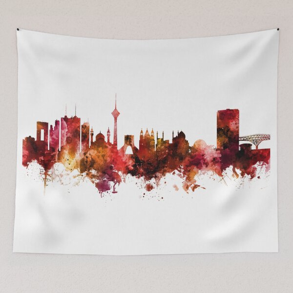 Item preview, Tehran Iran Skyline designed and sold by ArtPrints.
