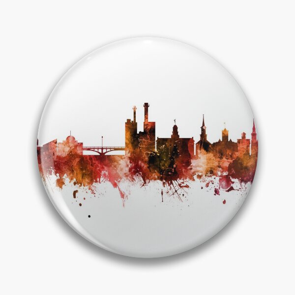 Artikelvorschau, Iowa City Iowa Skyline entworfen und verkauft von ArtPrints.