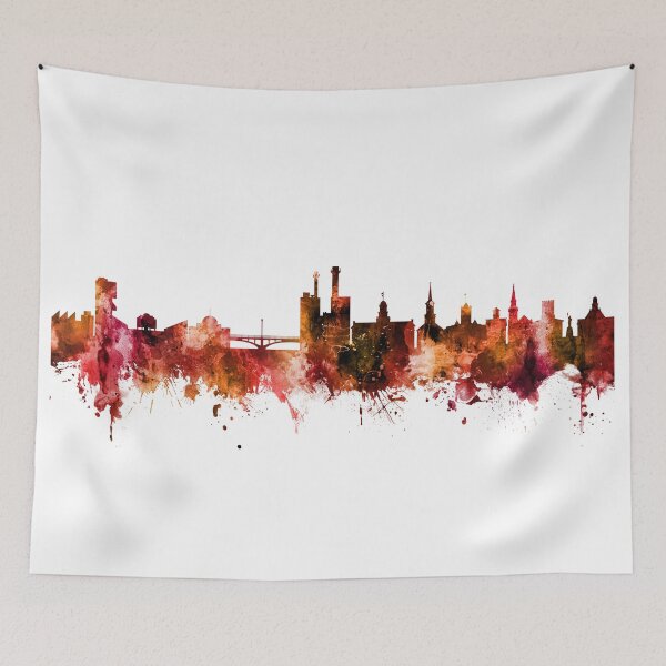 Artikelvorschau, Iowa City Iowa Skyline entworfen und verkauft von ArtPrints.