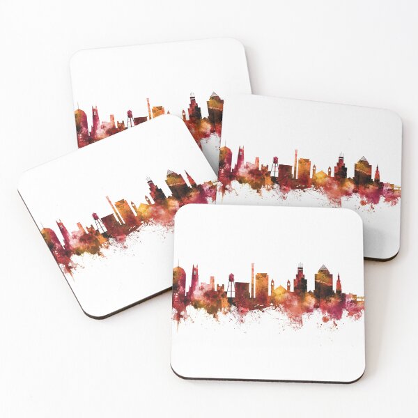Item preview, Durham North Carolina Skyline designed and sold by ArtPrints.