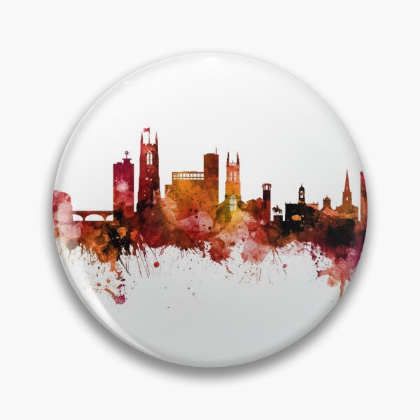 Item preview, Derby England Skyline designed and sold by ArtPrints.
