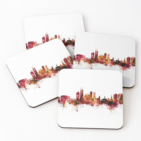 Artikelvorschau, Derby England Skyline entworfen und verkauft von ArtPrints.