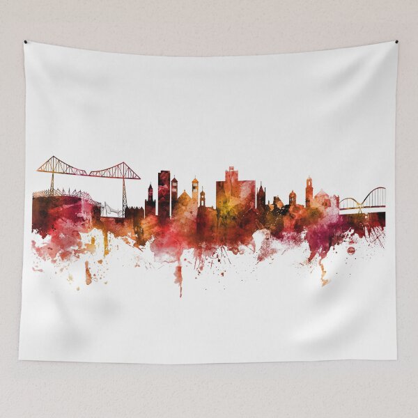 Item preview, Middlesbrough England Skyline designed and sold by ArtPrints.