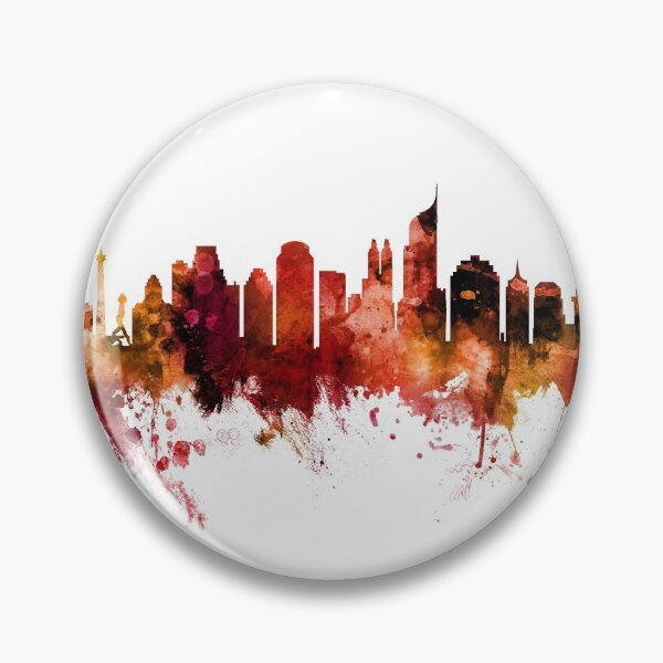 Item preview, Jakarta Skyline Indonesia designed and sold by ArtPrints.