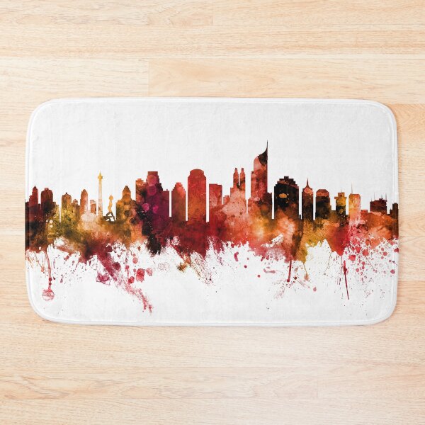 Item preview, Jakarta Skyline Indonesia designed and sold by ArtPrints.