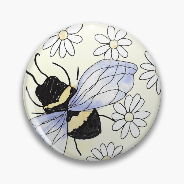 Item preview, Watercolour bumblebee patch  designed and sold by Notveryclassy.
