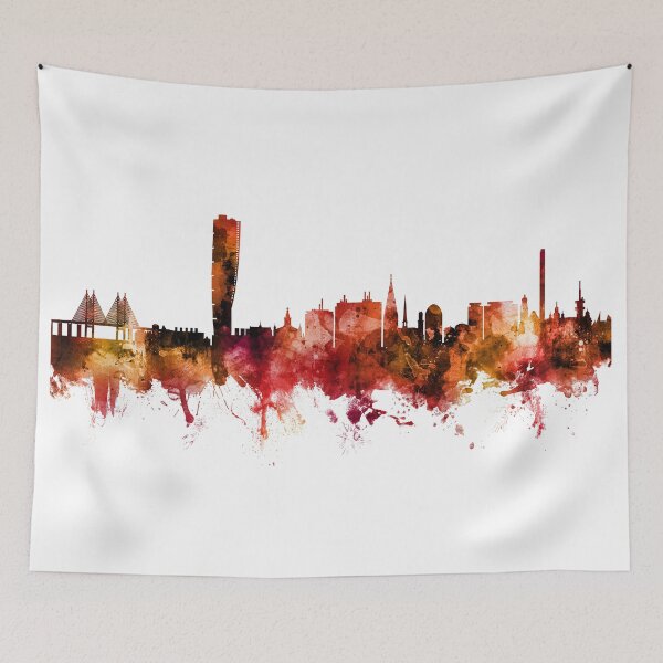 Item preview, Malmo Sweden Skyline designed and sold by ArtPrints.