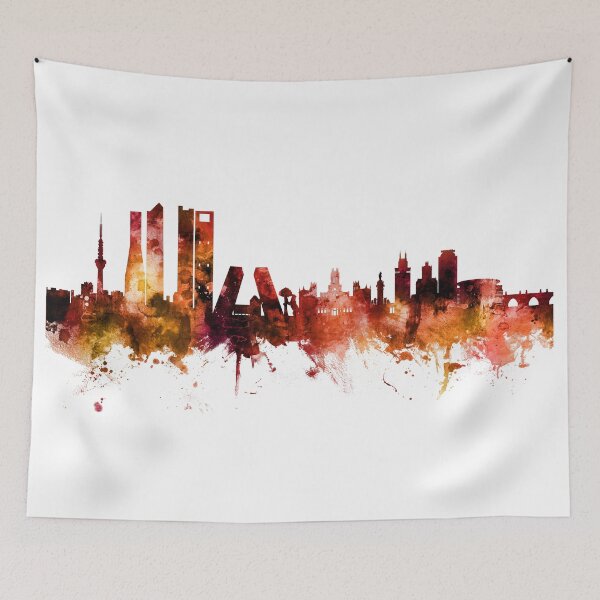 Item preview, Madrid Spain Skyline designed and sold by ArtPrints.