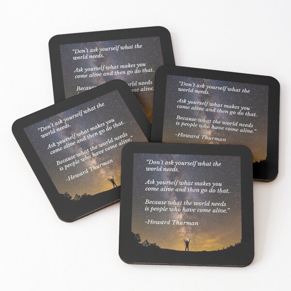 Item preview, Inspirational Quote, Howard Thurman Quotation, Galaxy Photo, Beautiful Quote  designed and sold by Lizzie May.
