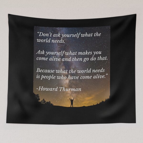 Item preview, Inspirational Quote, Howard Thurman Quotation, Galaxy Photo, Beautiful Quote  designed and sold by Lizzie May.
