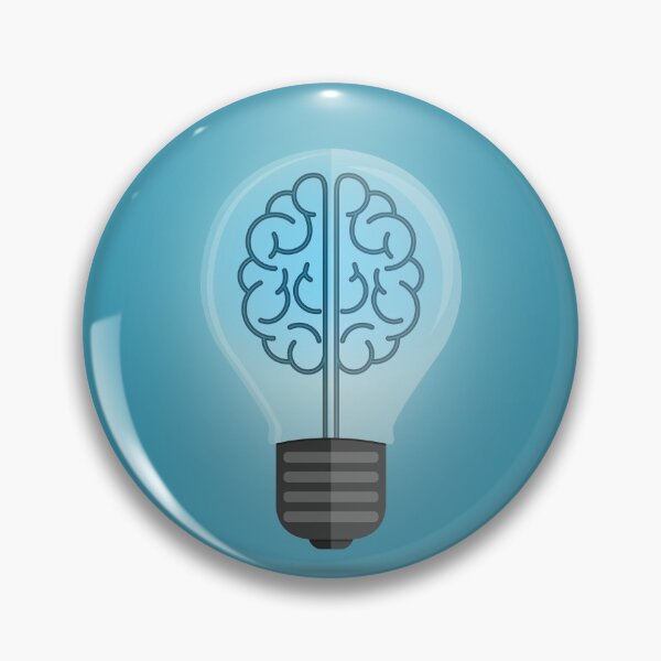 Item preview, Bulb Brain illustration designed and sold by psychoshadow.