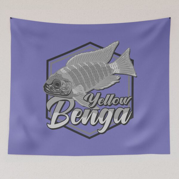 Item preview, Yellow Benga Peacock Cichlid Lake Malawi Aulonocara Aquarium Fish Kaiserbuntbarsch b/w designed and sold by TheAplus.