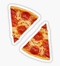 Pegatina Rebanadas De Pizza De Pepperoni × 2