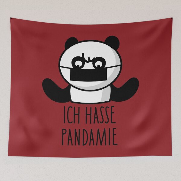 Artikelvorschau, lustiger Panda haßt Pandemie entworfen und verkauft von spontania.