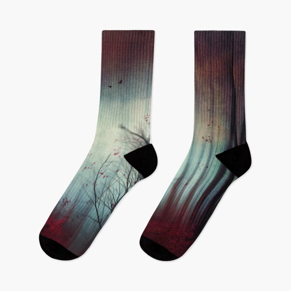 Item preview, Disorientation and Change - Abstract forest with lone tree designed and sold by Dyrk Wyst Redbubble Shop.
