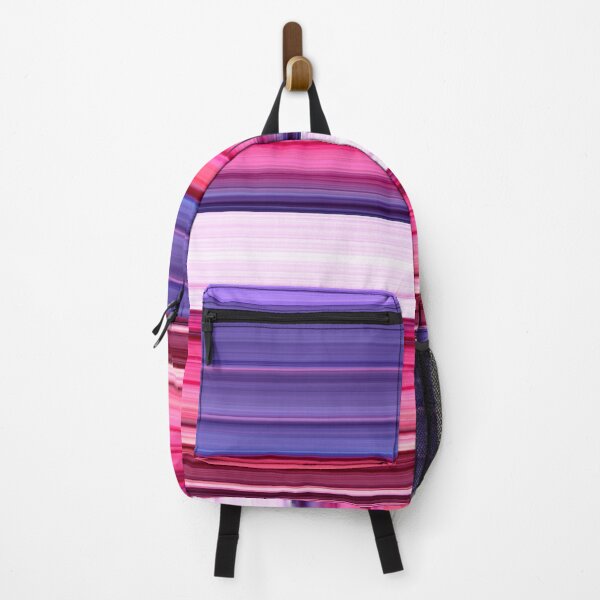 Item preview, Multicolored Stretched Stripes (Purple Pink Magenta Barcode) designed and sold by SassyClassyMe.