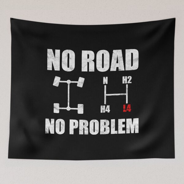 Item preview, No Road No Problem Offroad Overland 4x4 terrain  designed and sold by Argentini.