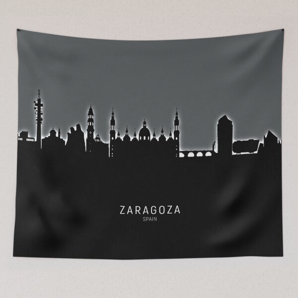 Item preview, Zaragoza Spain Skyline designed and sold by ArtPrints.