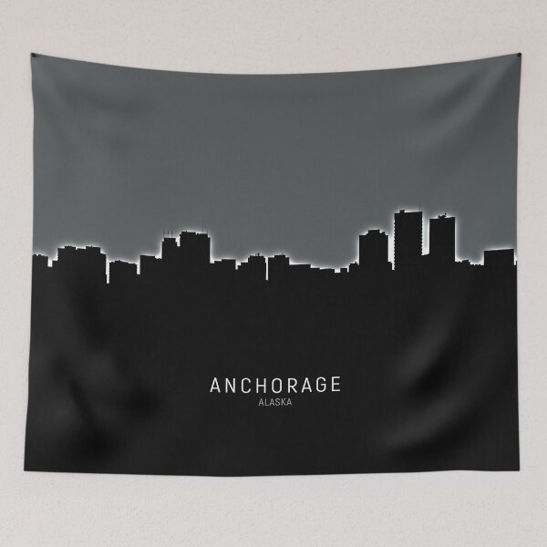 Item preview, Anchorage Alaska Skyline designed and sold by ArtPrints.