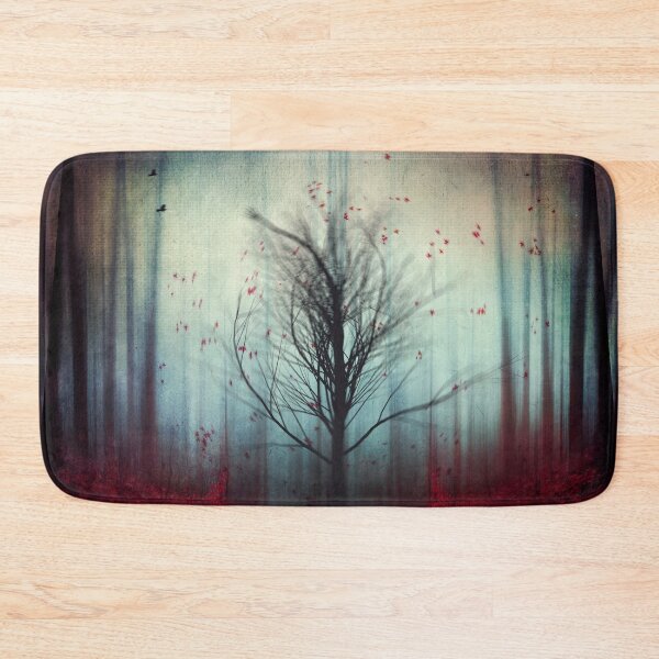 Item preview, Disorientation and Change - Abstract forest with lone tree designed and sold by Dyrk Wyst Redbubble Shop.