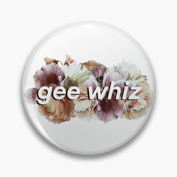 Item preview, Gee Whiz! - Vintage Floral Collage Slogan designed and sold by steadqueen.