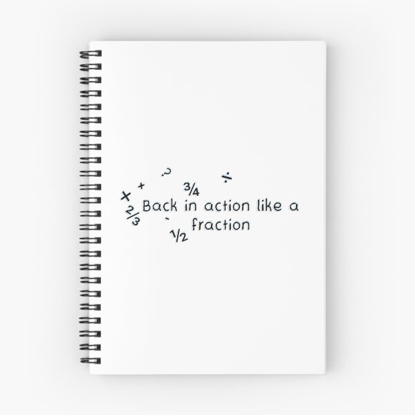 Item preview, Back in action like a fraction designed and sold by Cloud Five.