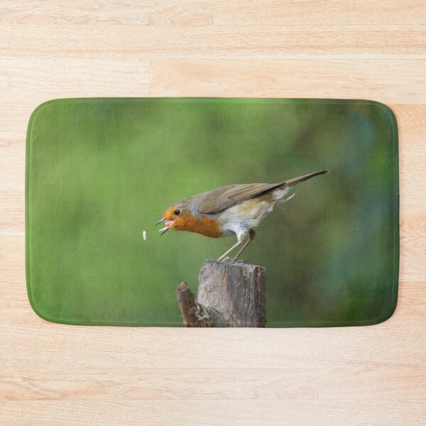 Item preview, Robin In Action Trying To Catch His Food designed and sold by rawshutterbug.