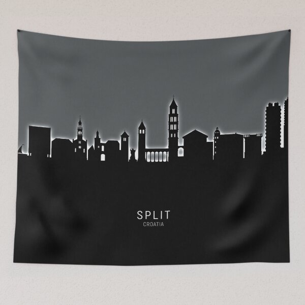 Item preview, Split Croatia Skyline designed and sold by ArtPrints.