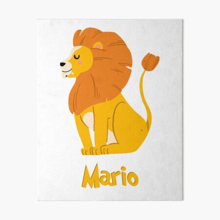 Item preview, Mario Lion Baby Boy Wild Animal Name designed and sold by HelloFromAja.