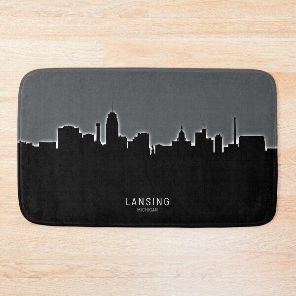 Item preview, Lansing Michigan Skyline designed and sold by ArtPrints.