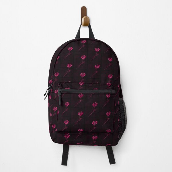 Stained Glass Rose - Dark Pink Backpack