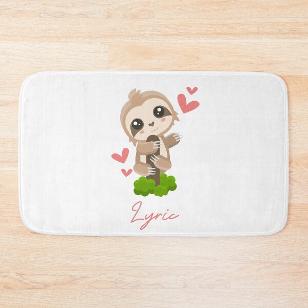 Item preview, Lyric Sloth Baby Girl Cute Hearts designed and sold by HelloFromAja.
