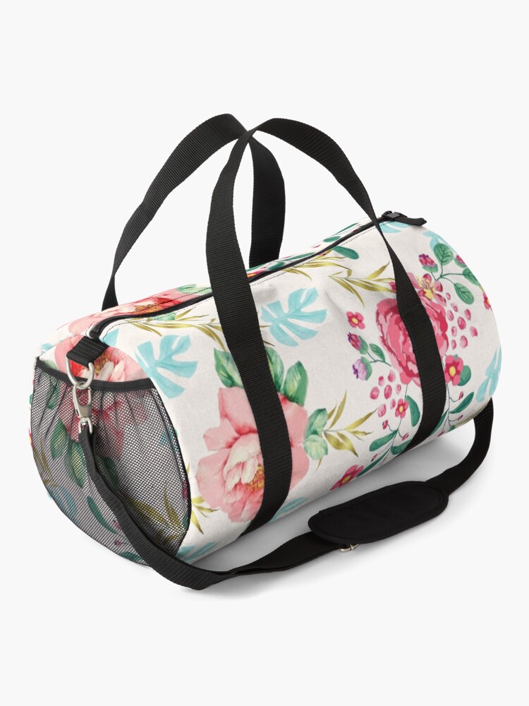 "floral pattern" Duffle Bag by susanaart Redbubble