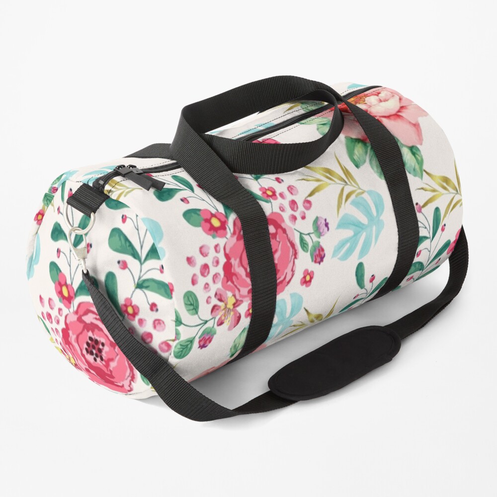 "floral pattern" Duffle Bag by susanaart Redbubble