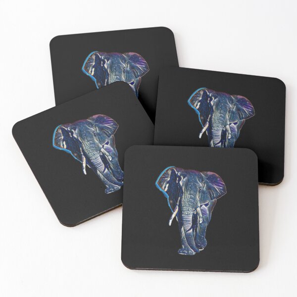 Item preview, Blue starry space Elephant digital art Ganesh Chaturthi designed and sold by conceptDVS.