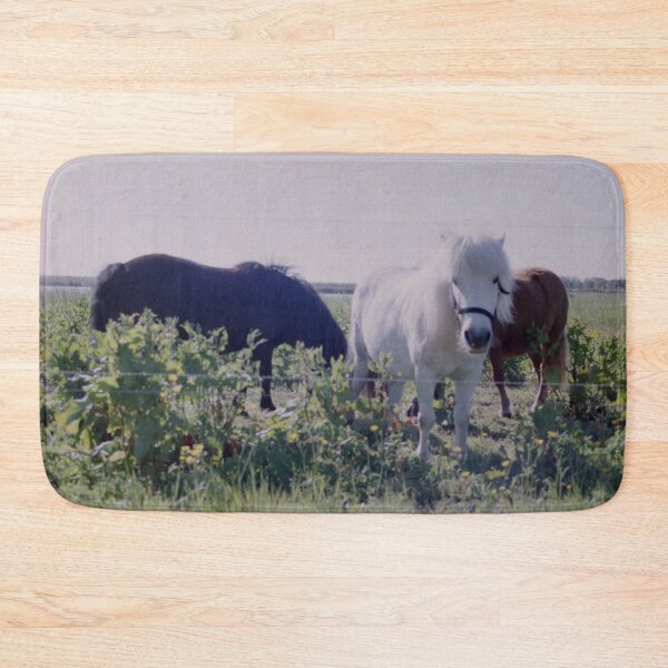 Item preview, Horses grazing on green meadows designed and sold by Debjaphotography.
