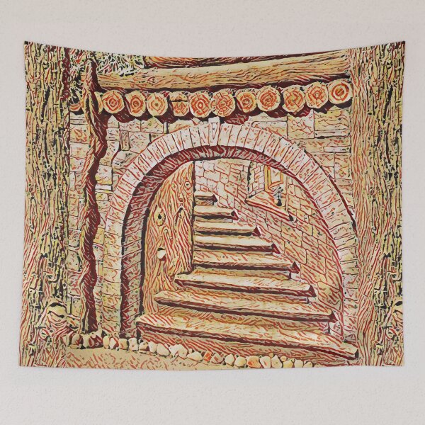 Item preview, Entrance to a forest home designed and sold by helenkaiy.