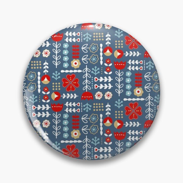 Item preview, Folk Floral Pattern designed and sold by KathrinLegg.
