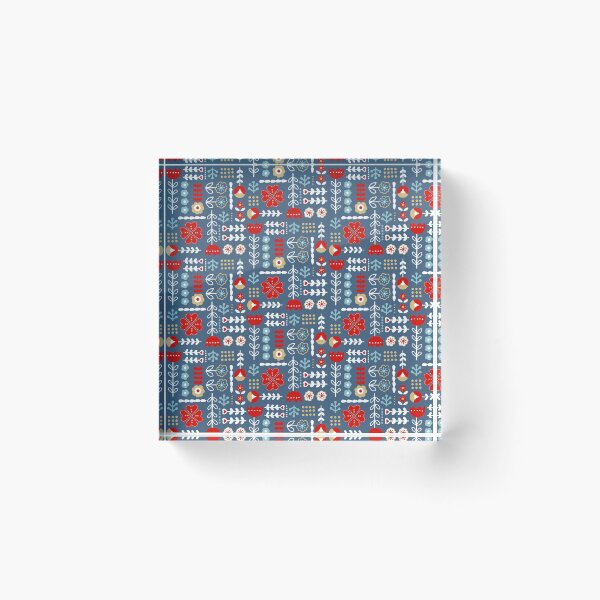Item preview, Folk Floral Pattern designed and sold by KathrinLegg.