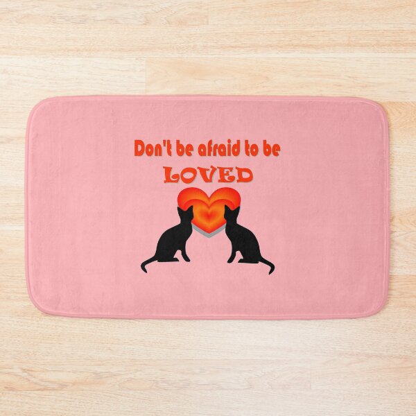 Item preview, Don't be afraid to be LOVED. A pair of cats designed and sold by helenkaiy.