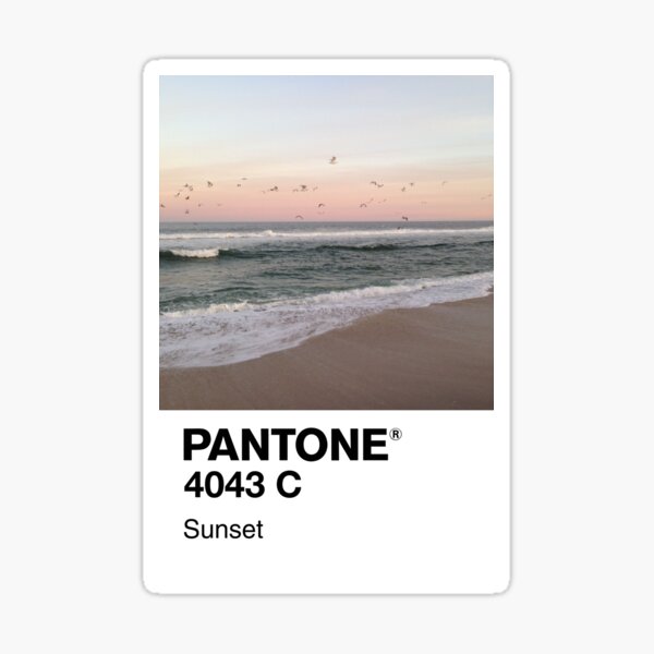 Pantone Sunset Sticker