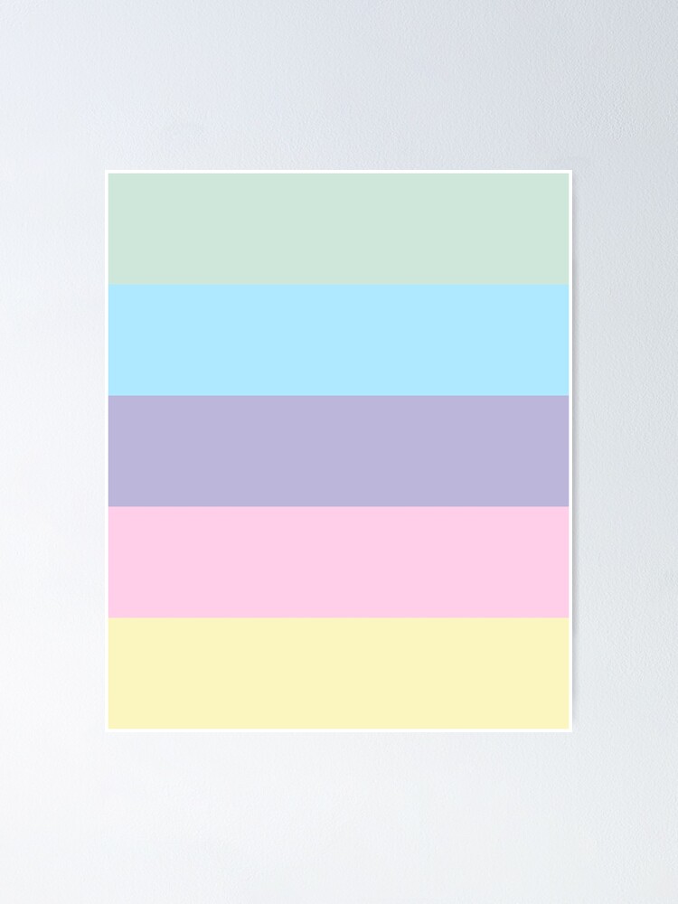 Vaporwave Horizontal Lines Vintage 90 S Retro Style Olive Green Cyan Lavender Purple Pink Yellow Color Palette Poster By Sassyclassyme Redbubble