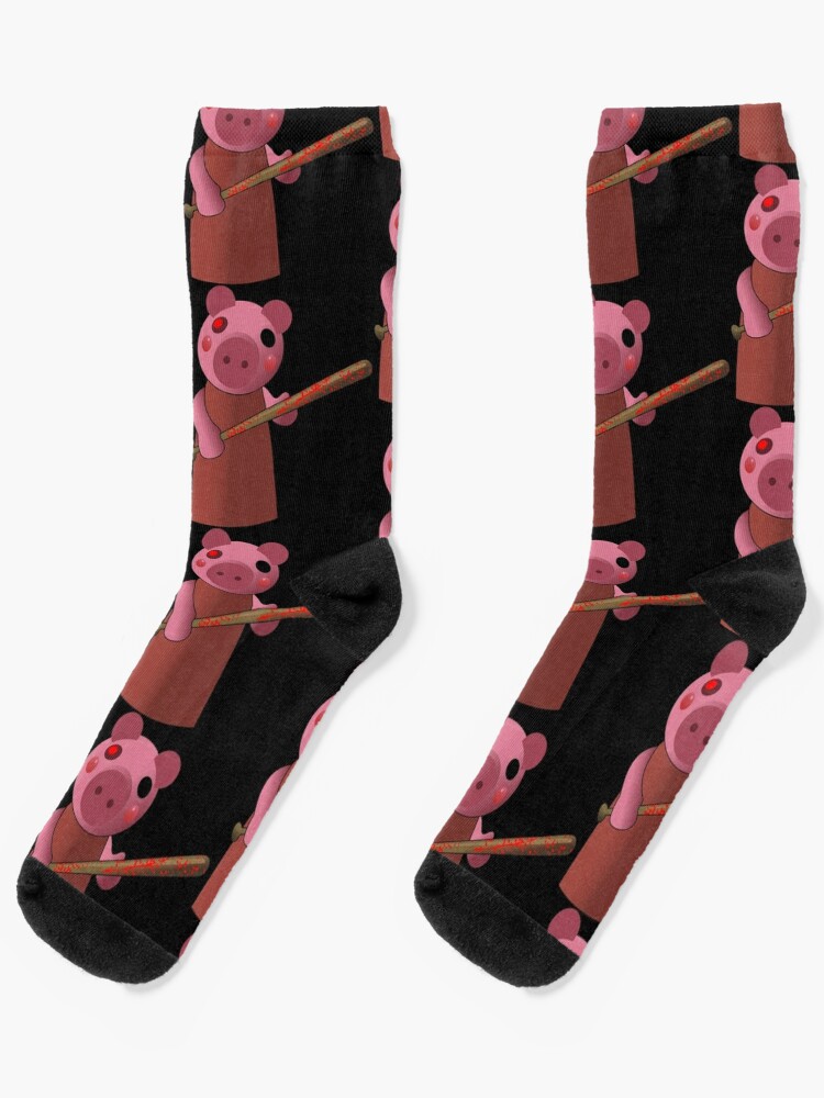 Piggy Games Bloody Stick Socks By Alberttorres Redbubble - bloody neck roblox